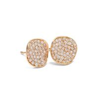 Ippolita	Flower Stud Earrings in 18K Gold with Diamonds