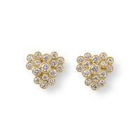 Ippolita	Cluster Stud Earrings in 18K Gold with Diamonds