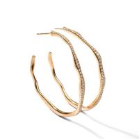 Ippolita	Drizzle Hoop Earrings in 18K Gold with Diamonds