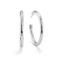 ippolita	medium hoop earrings in sterling silver