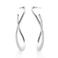 ippolita	medium hoop earrings in sterling silver