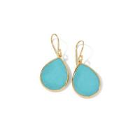 ippolita	mini teardrop earrings in 18k gold