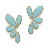 ippolita	pear earring climbers in 18k gold