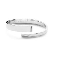 ippolita	embrace bangle in sterling silver with diamonds