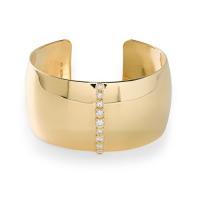 ippolita	cuff bracelet in 18k gold with diamonds