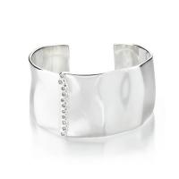 ippolita	cuff bracelet in sterling silver with diamonds