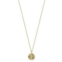 ippolita	mini disc pendant necklace in 18k gold with diamonds