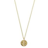 ippolita	disc pendant necklace in 18k gold with diamonds
