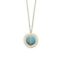ippolita	pendant necklace in 18k gold with diamonds