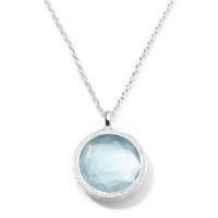 ippolita	medium pendant necklace in sterling silver with diamonds