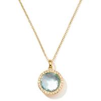 ippolita	mini pendant necklace in 18k gold with diamonds