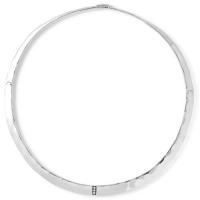 ippolita	choker necklace in sterling silver with diamonds