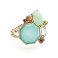 ippolita	large stone cluster cocktail ring in 18k gold
