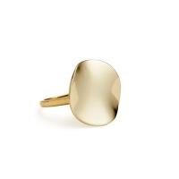 ippolita	wavy disc ring in 18k gold