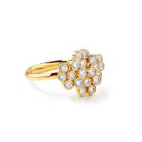 ippolita	cluster ring in 18k gold with diamonds