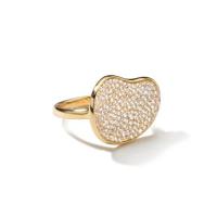 ippolita	kidney bean ring in 18k gold with diamonds
