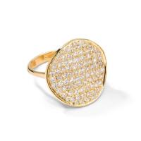 ippolita	flower ring in 18k gold with diamonds