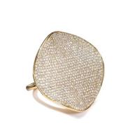 ippolita	large flower ring in 18k gold with diamonds