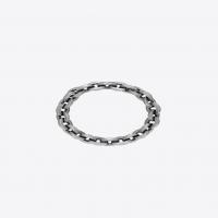 saint laurent chaines link bangle in silver-tone metal