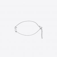 saint laurent charm bracelet in silver brass