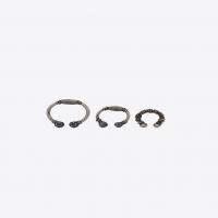 saint laurent marrakech berber ear jewelry in silver-toned brass