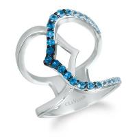 le vian 14k vanilla goldÂ® denim ombrÃ©Â® 3/4 cts. ring