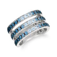 le vian 14k vanilla goldÂ® denim ombrÃ©Â® 1  3/4 cts., white sapphire 1/3 cts. ring