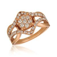 le vian 14k strawberry gold® ring with nude diamonds™ 1 cts.