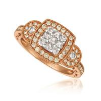 le vian 14k two tone gold ring with vanilla diamondsÂ® 1/3 cts., nude diamondsâ„¢ 1/2 cts.