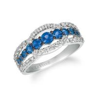 le vian 14k vanilla goldÂ® denim ombrÃ©Â® 7/8 cts., white sapphire 3/4 cts. ring