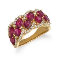 le vian 14k honey goldâ„¢ passion rubyâ„¢ 3  1/5 cts. ring with vanilla diamondsÂ® 1/2 cts.