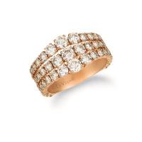le vian 14k strawberry gold® ring with nude diamonds™ 2  5/8 cts.