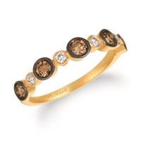 le vian 14k honey gold™ ring with chocolate diamonds® 5/8 cts., vanilla diamonds® 1/8 cts.