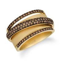 le vian 14k honey gold™ ring with chocolate diamonds® 3/4 cts.