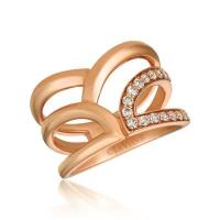 le vian 14k strawberry gold® ring with nude diamonds™ 1/3 cts.