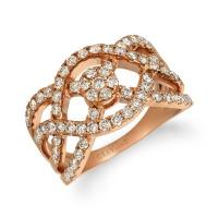 le vian 14k strawberry gold® ring with nude diamonds™ 1  1/5 cts.