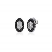 le vian 14k vanilla goldÂ® earrings with vanilla diamondsÂ® 1/2 cts., black diamonds 3/8 cts.