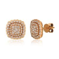 le vian 14k strawberry goldÂ® earrings with nude diamondsâ„¢ 1  3/8 cts.
