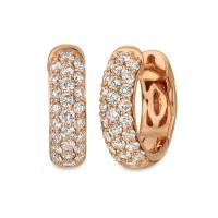 le vian 14k strawberry goldÂ® earrings with nude diamondsâ„¢ 1 cts.