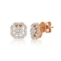 le vian 14k strawberry gold® earrings with vanilla diamonds® 7/8 cts.