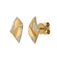 le vian 14k honey gold™ earrings with vanilla diamonds® 1/20 cts.