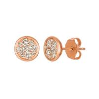 le vian 14k strawberry gold® earrings with nude diamonds™ 1/2 cts.
