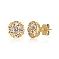 le vian 14k honey gold™ earrings with nude diamonds™ 1 cts.