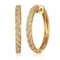 le vian 14k honey gold™ earrings with nude diamonds™ 3/4 cts.