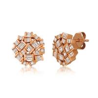 le vian 14k strawberry gold® earrings with vanilla diamonds® 5/8 cts.