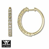 le vian 14k honey gold™ earrings with nude diamonds™ 2 cts.