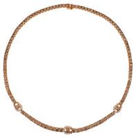 le vian 18k strawberry goldÂ® necklace with vanilla diamondsÂ® 3/4 cts.