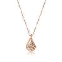 le vian 14k strawberry gold® pendant with nude diamonds™ 3/8 cts.