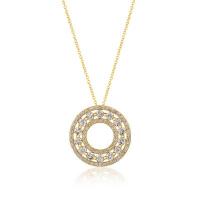 le vian 14k honey gold™ pendant with nude diamonds™ 1  5/8 cts.
