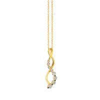 le vian 14k honey gold™ pendant with nude diamonds™ 3/8 cts.